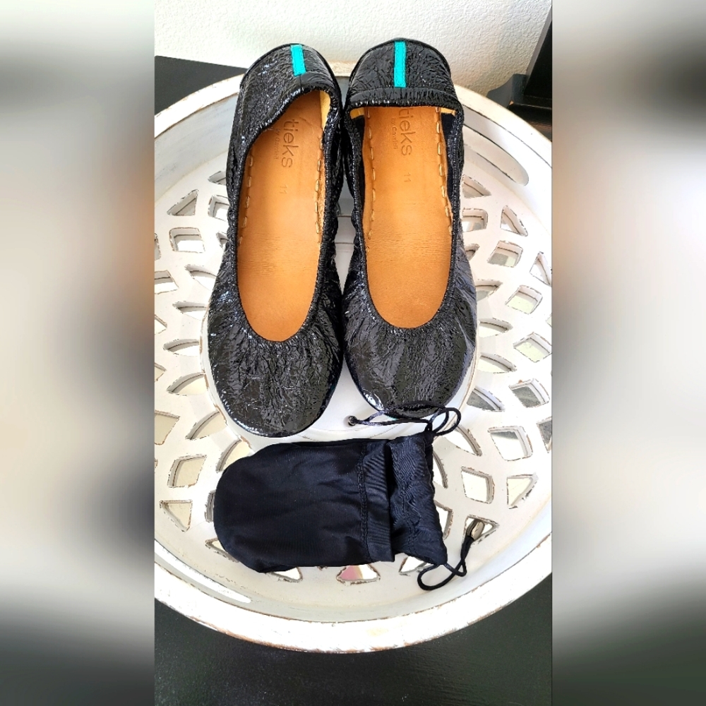 Tieks Black Size 11 with shoe bag
